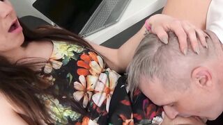 Grandmother Teaches Young Blonde How To Satisfy A Man" or "Sex Ed Lesson From Granny - Old & Younge Sex Tutor!