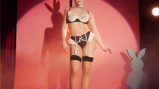 Easter Bunny Stripper MeganMeows Nylons Teasing Dance & Masturbation