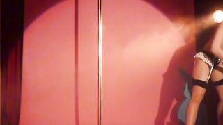 Easter Bunny Stripper MeganMeows Nylons Teasing Dance & Masturbation