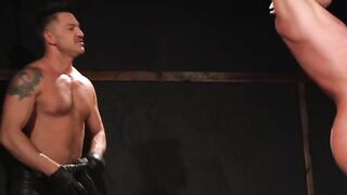 Dominant Domino Fucks Submissive Stud - BDSM Throat Fucking Pornstar Action