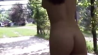Bondaged Babe Outdoors Gets Fucked By Sex Machine In Public - Erotic Encounters