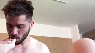 Footjob Goddess - Sensual Foot Job with Hot Blonde Babe & Huge Orgasmic Facial