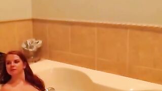 Hot Blonde Babe Shower Time - French MILF Fucks Her Neighbor