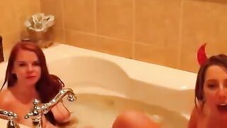 Hot Blonde Babe Shower Time - French MILF Fucks Her Neighbor