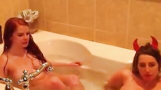 Hot Blonde Babe Shower Time - French MILF Fucks Her Neighbor