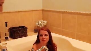 Hot Blonde Babe Shower Time - French MILF Fucks Her Neighbor