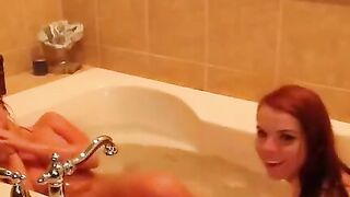 Hot Blonde Babe Shower Time - French MILF Fucks Her Neighbor