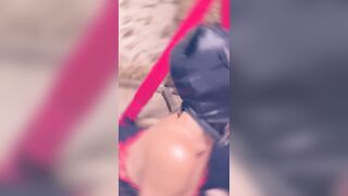 Elle's Leather Mask And Rough Fuck - French MILF Fucked Hard By Stranger