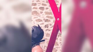 Elle's Leather Mask And Rough Fuck - French MILF Fucked Hard By Stranger