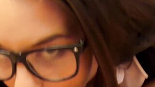 Glasses-Wearing HOTTIE Fucked Hard By Older Man - Glasses Girl Gets Pounded