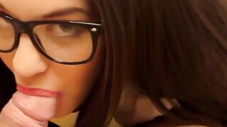 Glasses-Wearing HOTTIE Fucked Hard By Older Man - Glasses Girl Gets Pounded