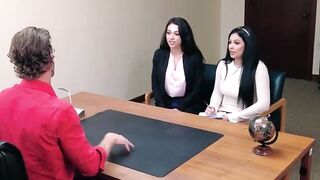 Three's A Charm! Vice Principal & Secretary Share Student In Threesome