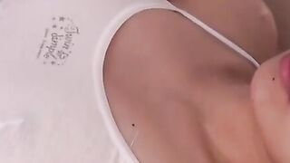 Sweet 18yo girl gets horny having hot body massage