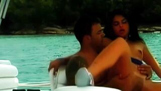 Latino Lover's Paradise: Hot Latin Babe Gets Anal Thrashing On A Yacht