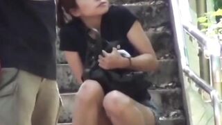 Japanese Biker Scene - Peeing Girlfriend Fetish Encounters