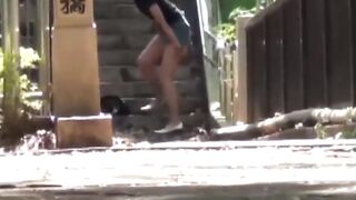 Japanese Biker Scene - Peeing Girlfriend Fetish Encounters