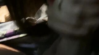 Slutty Wife Gives Sloppy Car Blow Job & HandJob - POV