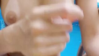 Moises Robert's Poolside Adventure - Beautiful Girl Joins Him For A Wet Fun Time