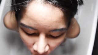 Thick-Assed Trans Girl Sucks And Fingers Her Ass In Home Blow Job
