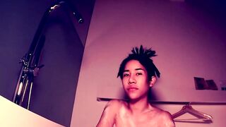 Thick-Assed Trans Girl Sucks And Fingers Her Ass In Home Blow Job