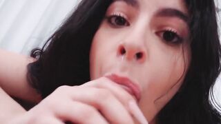 Angelica Gossetta's Throat Job - Deepthroating Monster Dick in HD