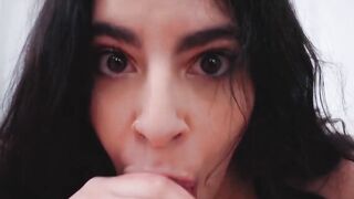 Angelica Gossetta's Throat Job - Deepthroating Monster Dick in HD