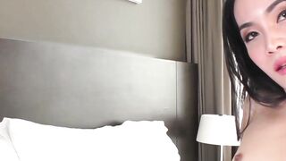 Hot She-MALE Bombshell Strips Down And Masturbates For The Camera
