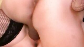 Mature MILF's Deep Anal Penetration - Old Man Fucks His Young Wife Hard