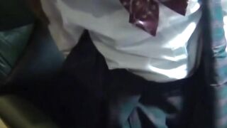 Japanese college girl's Naughtiest Secret - Library Peeing Prank