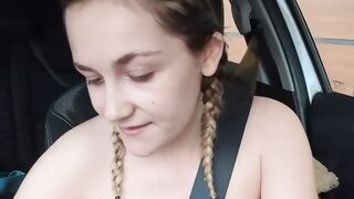 French Teen Sucks Huge Dick in POV