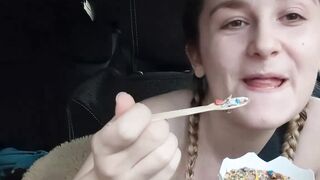French Teen Sucks Huge Dick in POV