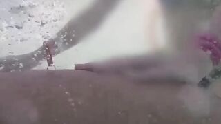 Teens Gone Wild! Poolside Blowjob with Older Man by Young Student