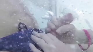 Teens Gone Wild! Poolside Blowjob with Older Man by Young Student