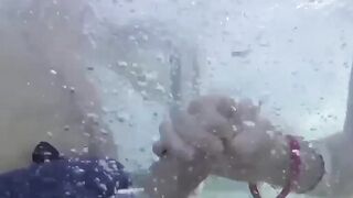 Teens Gone Wild! Poolside Blowjob with Older Man by Young Student