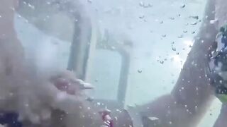Teens Gone Wild! Poolside Blowjob with Older Man by Young Student