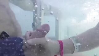 Teens Gone Wild! Poolside Blowjob with Older Man by Young Student