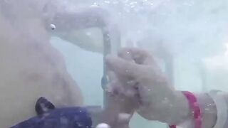 Teens Gone Wild! Poolside Blowjob with Older Man by Young Student