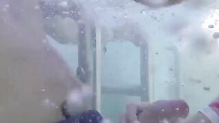 Teens Gone Wild! Poolside Blowjob with Older Man by Young Student