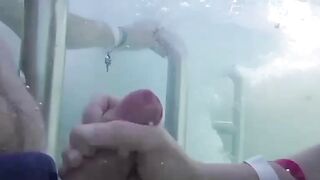 Teens Gone Wild! Poolside Blowjob with Older Man by Young Student
