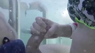 Teens Gone Wild! Poolside Blowjob with Older Man by Young Student