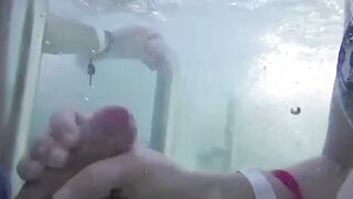 Teens Gone Wild! Poolside Blowjob with Older Man by Young Student