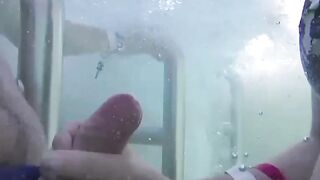Teens Gone Wild! Poolside Blowjob with Older Man by Young Student