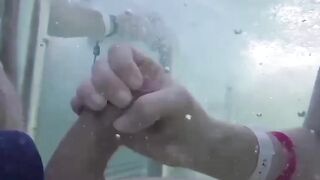 Teens Gone Wild! Poolside Blowjob with Older Man by Young Student