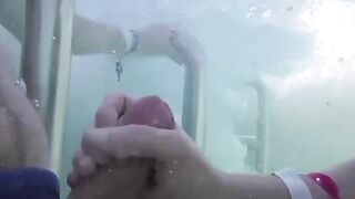 Teens Gone Wild! Poolside Blowjob with Older Man by Young Student