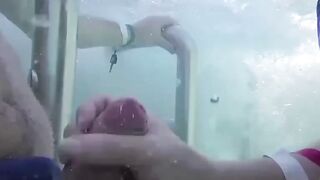 Teens Gone Wild! Poolside Blowjob with Older Man by Young Student