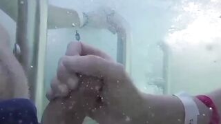 Teens Gone Wild! Poolside Blowjob with Older Man by Young Student