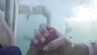 Teens Gone Wild! Poolside Blowjob with Older Man by Young Student