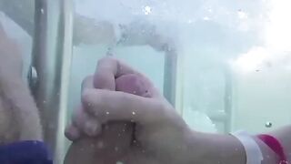 Teens Gone Wild! Poolside Blowjob with Older Man by Young Student