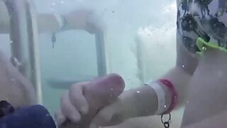 Teens Gone Wild! Poolside Blowjob with Older Man by Young Student