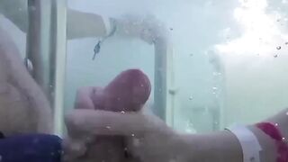 Teens Gone Wild! Poolside Blowjob with Older Man by Young Student